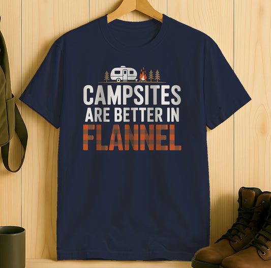 Campsites Are Better In Flannel Graphic T-Shirt product
