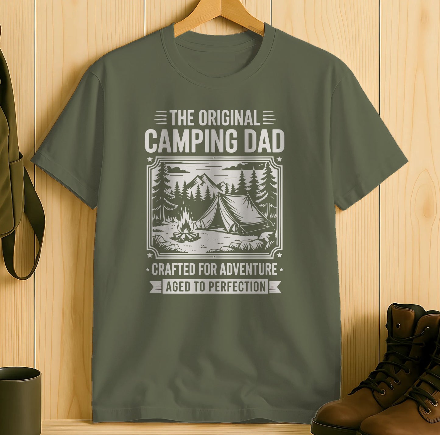The Original Camping Dad Crafted for Adventure T-shirt product