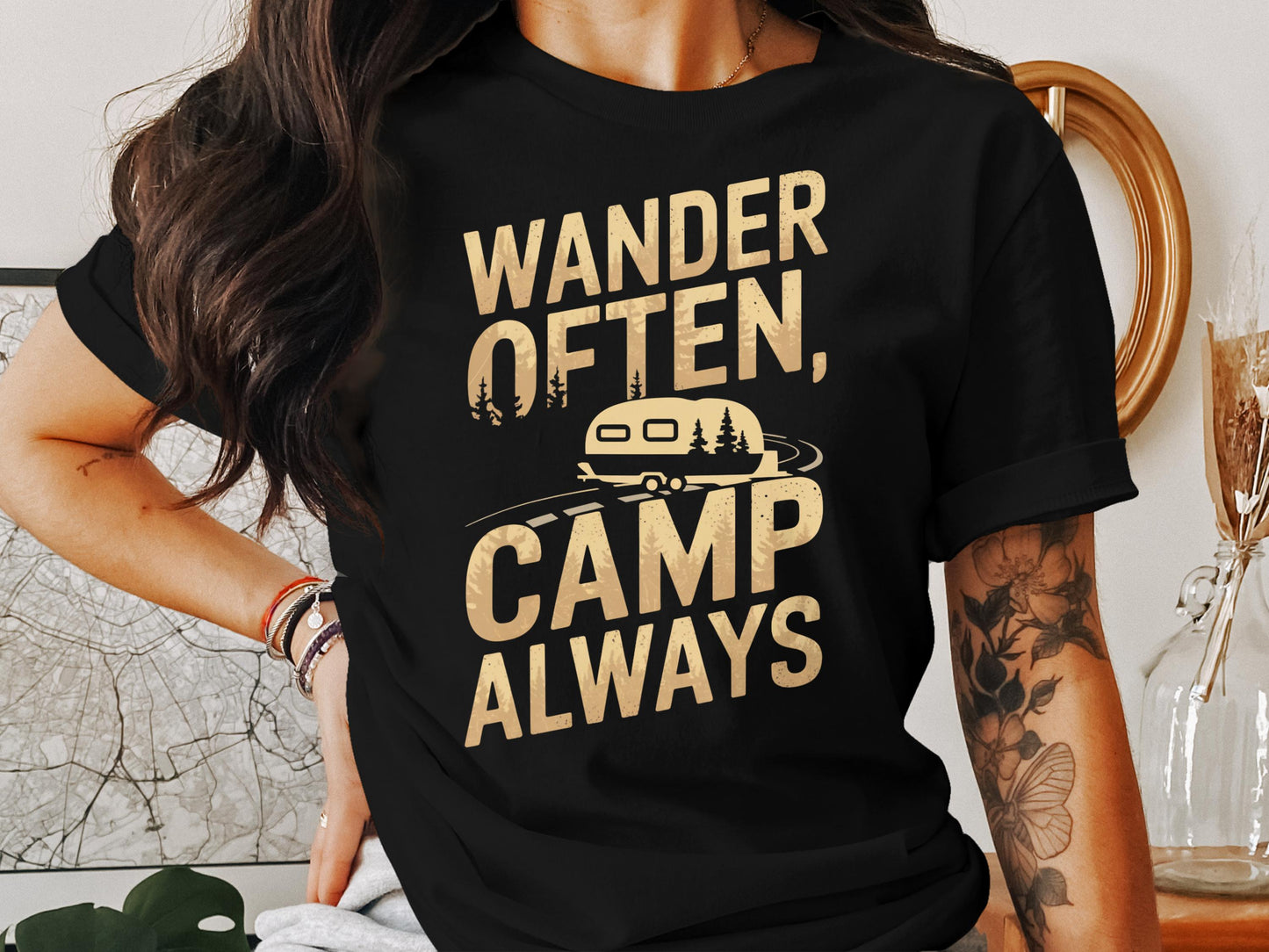 Wander Often Camp Always Graphic T-Shirt product type