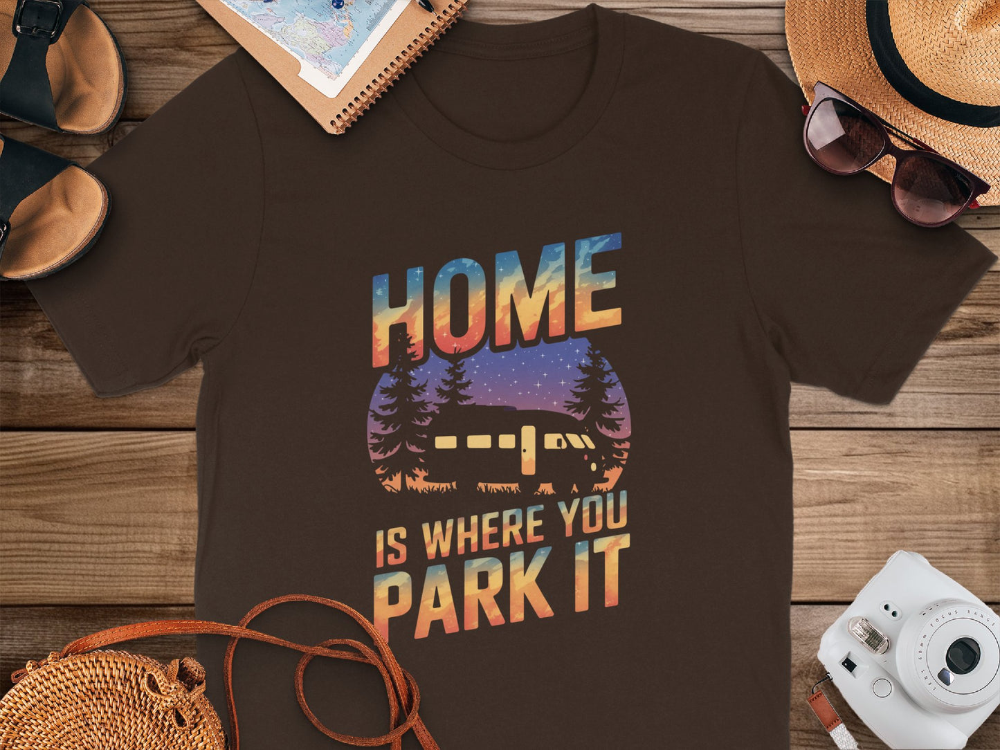 Home is Where You Park It Quote T-shirt product type