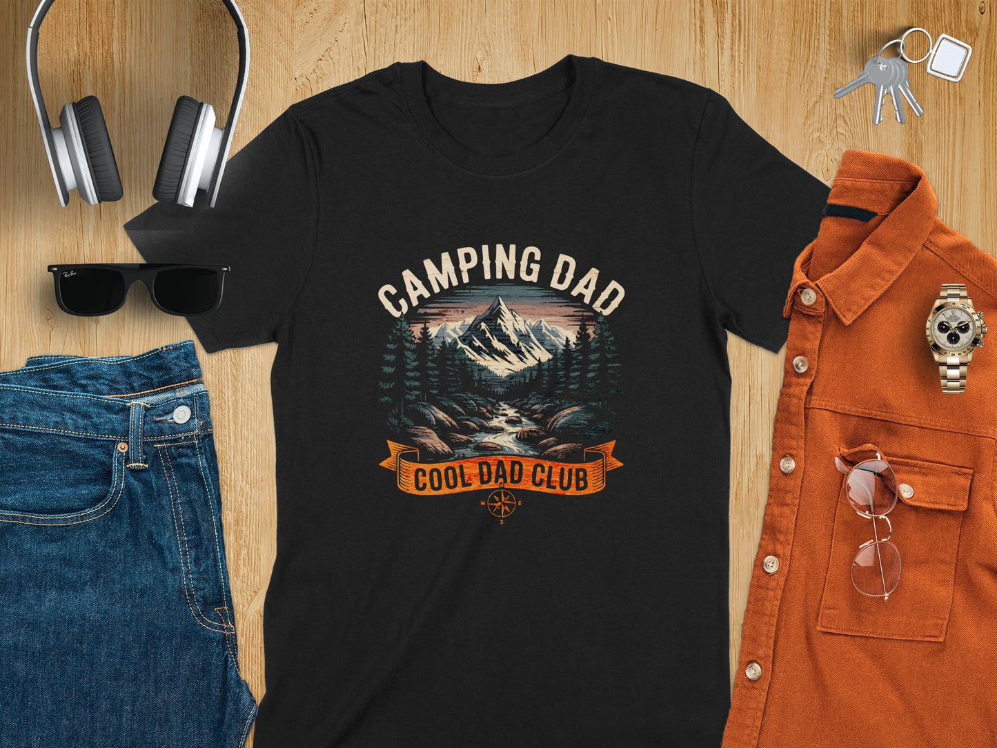 Camping Dad Cool Dad Club Graphic T-Shirt product