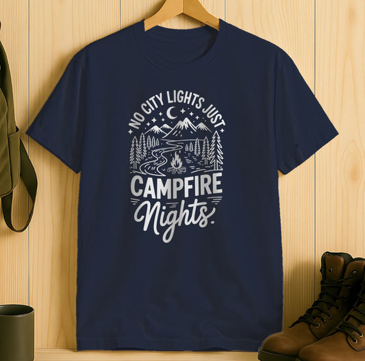 No City Lights Just Campfire Nights T-shirt product