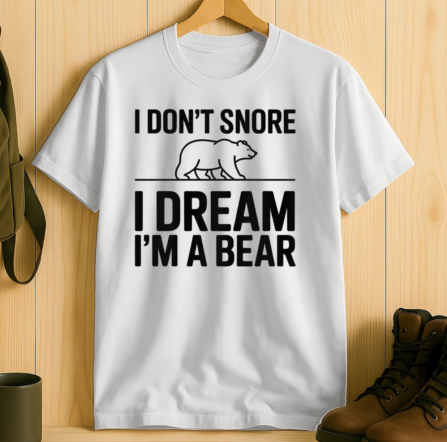 I Don't Snore I Dream I'm A Bear Graphic T-Shirt product