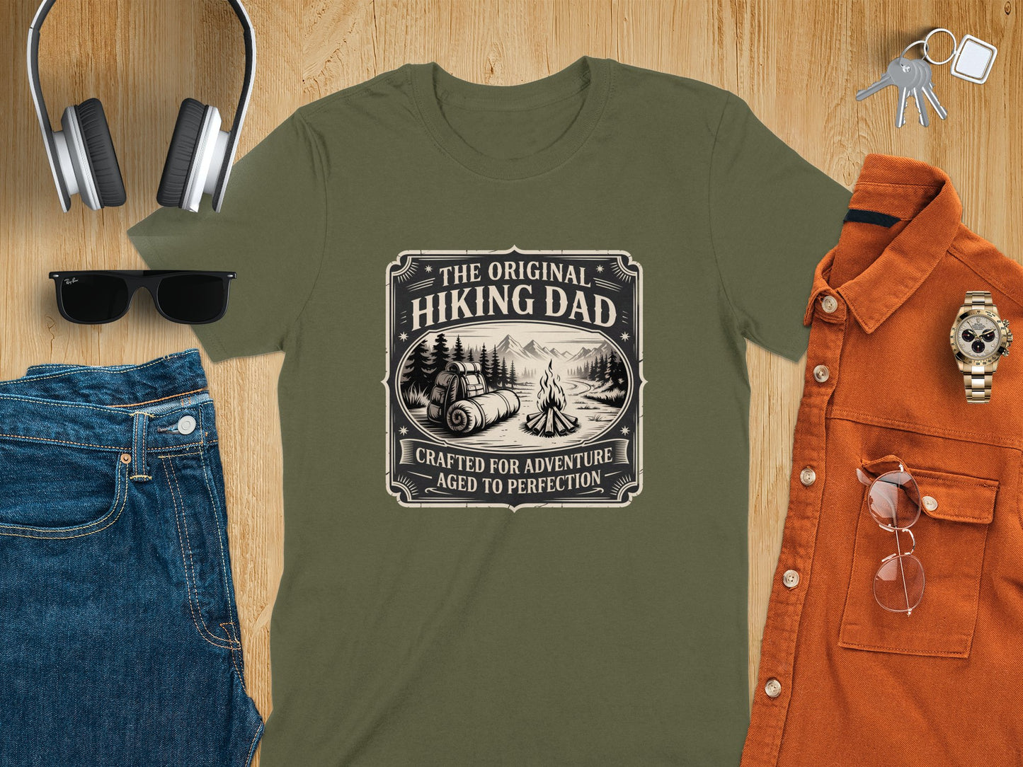 The Original Hiking Dad Crafted for Adventure Shirt product