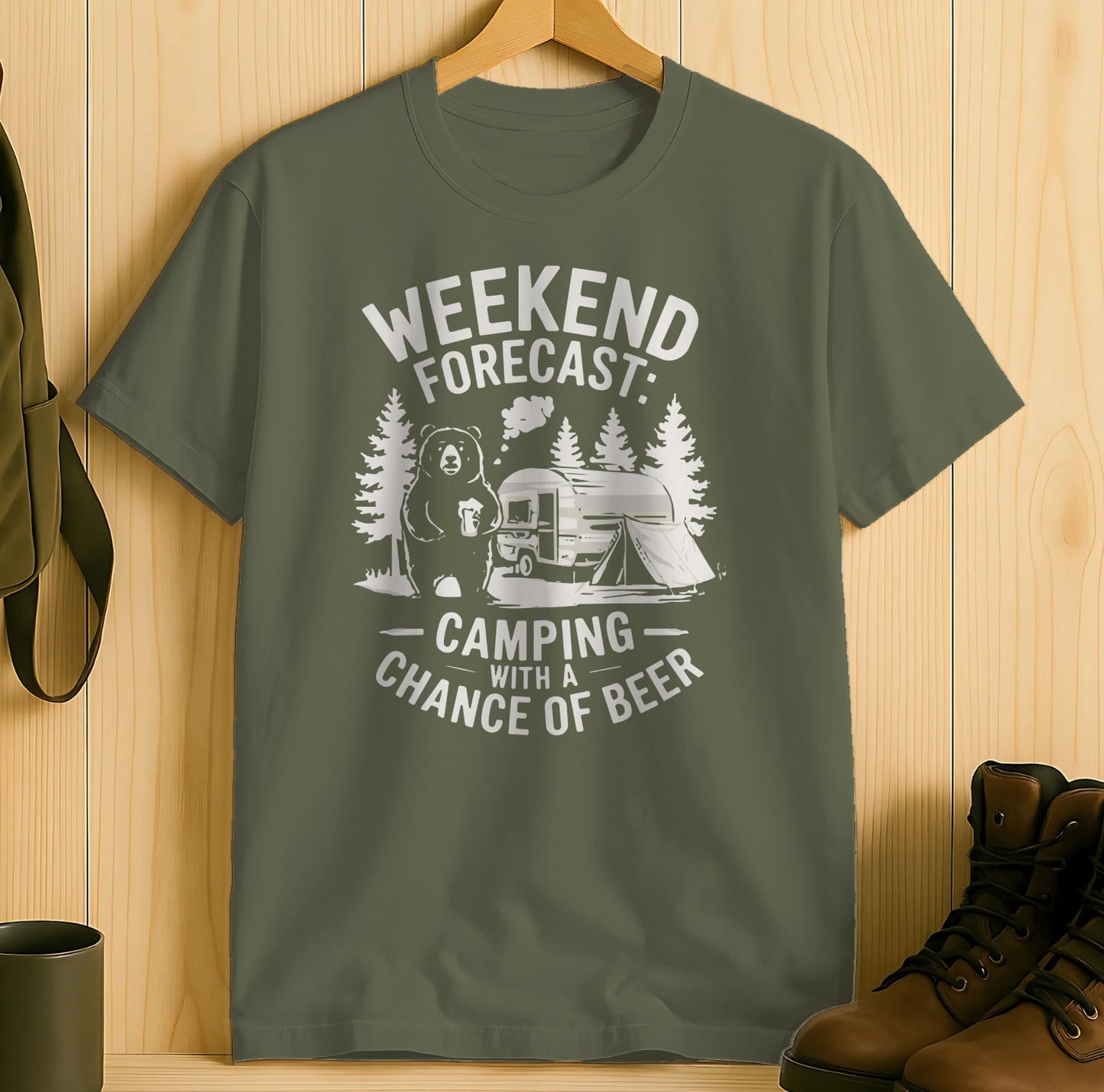 Weekend Forecast Camping With A Chance Of Beer product type