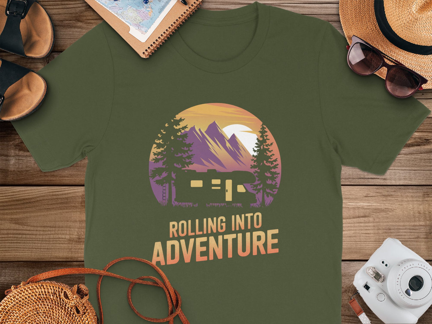 Rolling Into Adventure Graphic T-Shirt product type