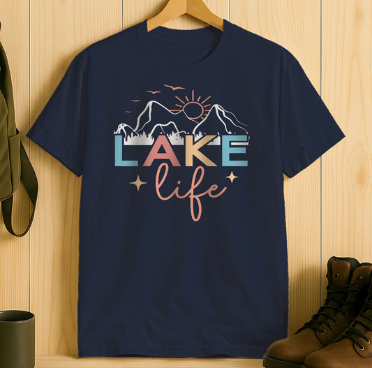 Lake Life Mountain Adventure Graphic Shirt product type