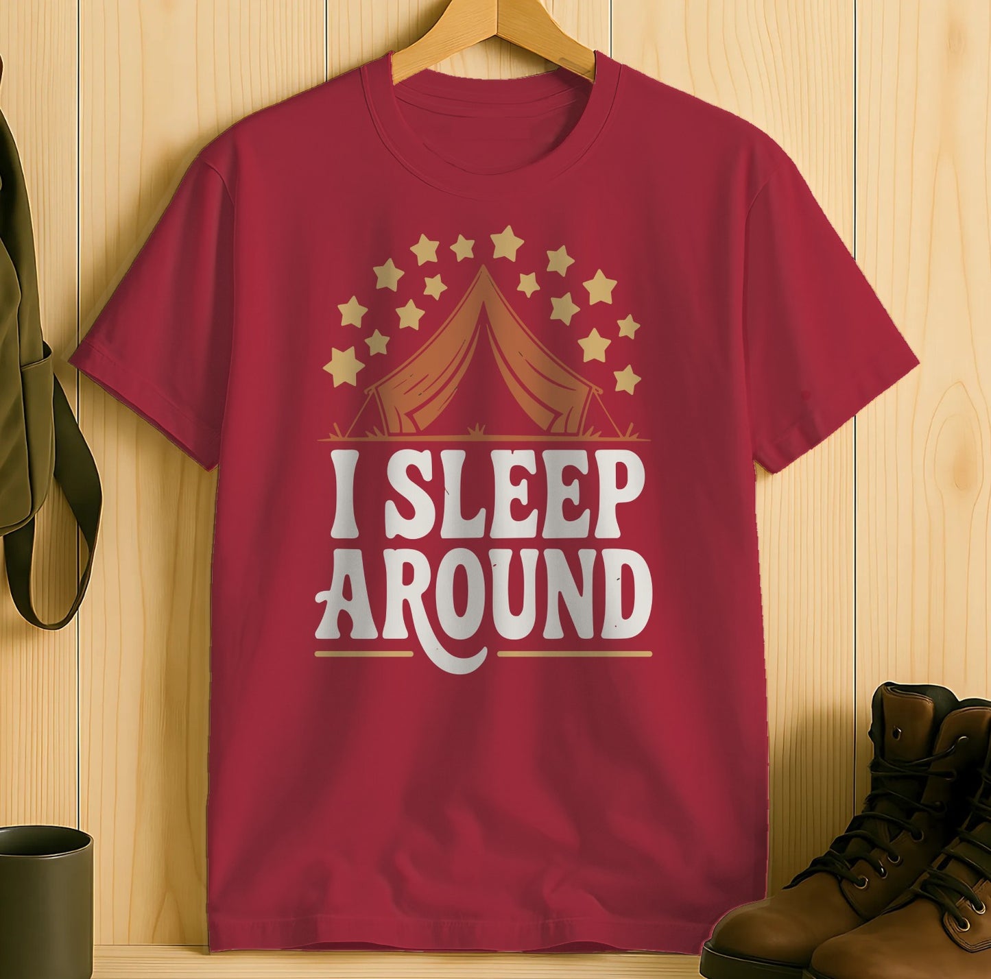 I Sleep Around Camping Graphic T-Shirt product