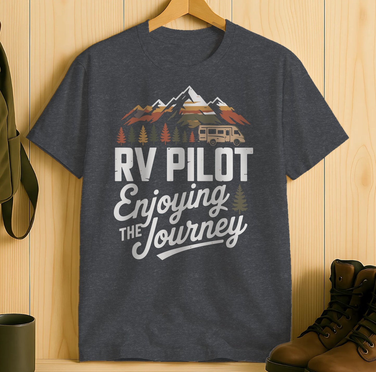 RV Pilot Enjoying The Journey Adventure T-shirt product type
