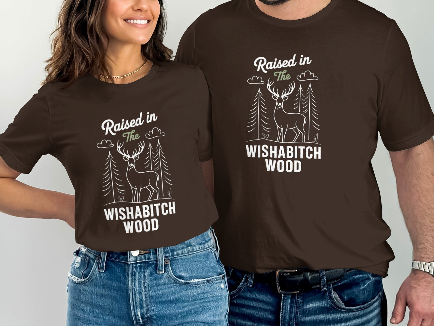 Raised in The Wishabitch Wood Graphic Tee product