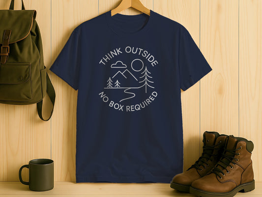 Think Outside No Box Required Graphic T-shirt product