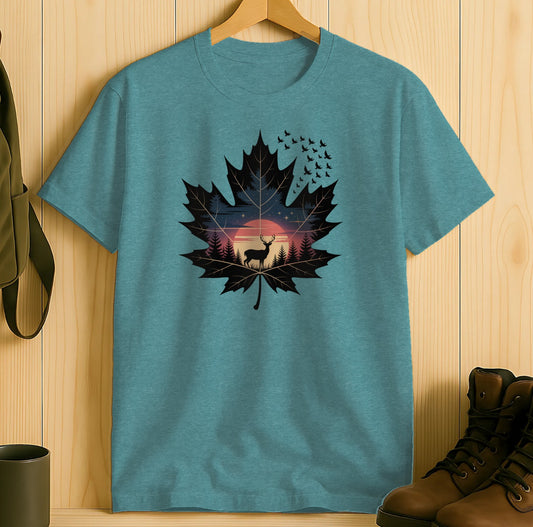 Majestic Nature Inspired Design Blue T-Shirt product