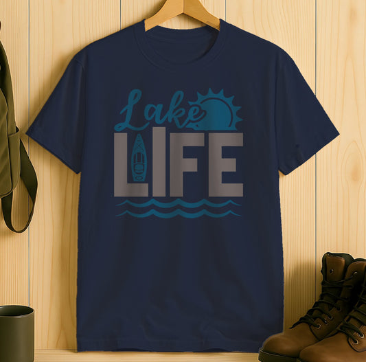 Lake Life Graphic Design T-Shirt Product