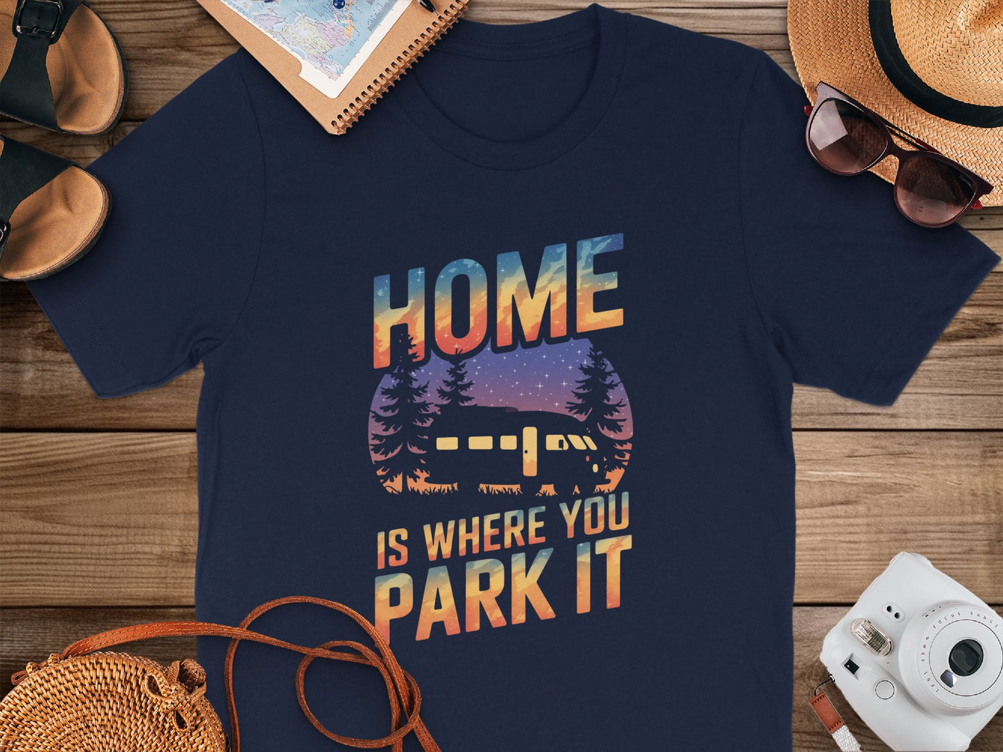 Home Is Where You Park It Graphic T-Shirt product type