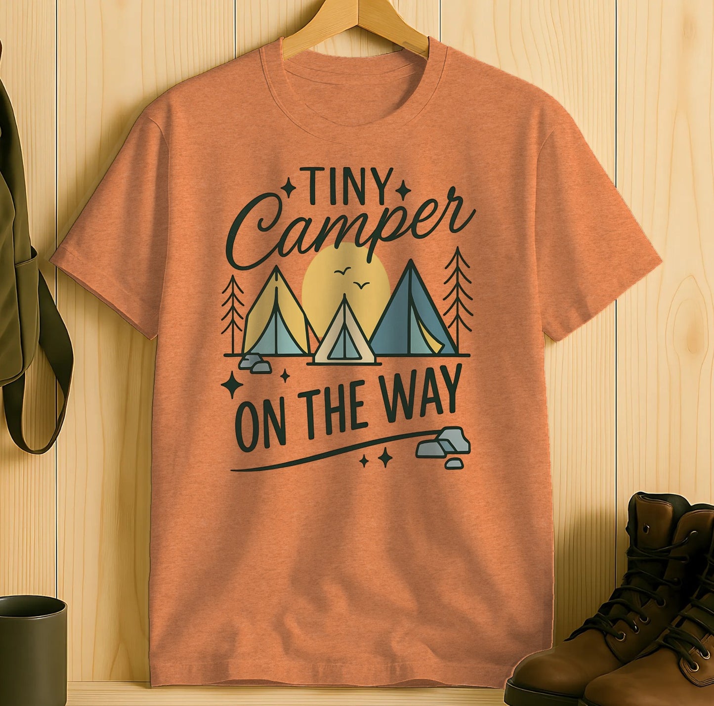 Tiny Camper On The Way Graphic T-Shirt product type