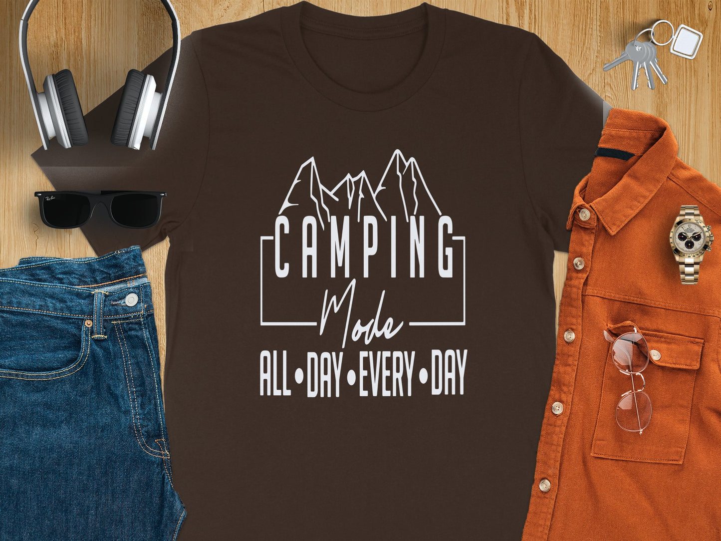 Camping Mode All Day Every Day Shirt product