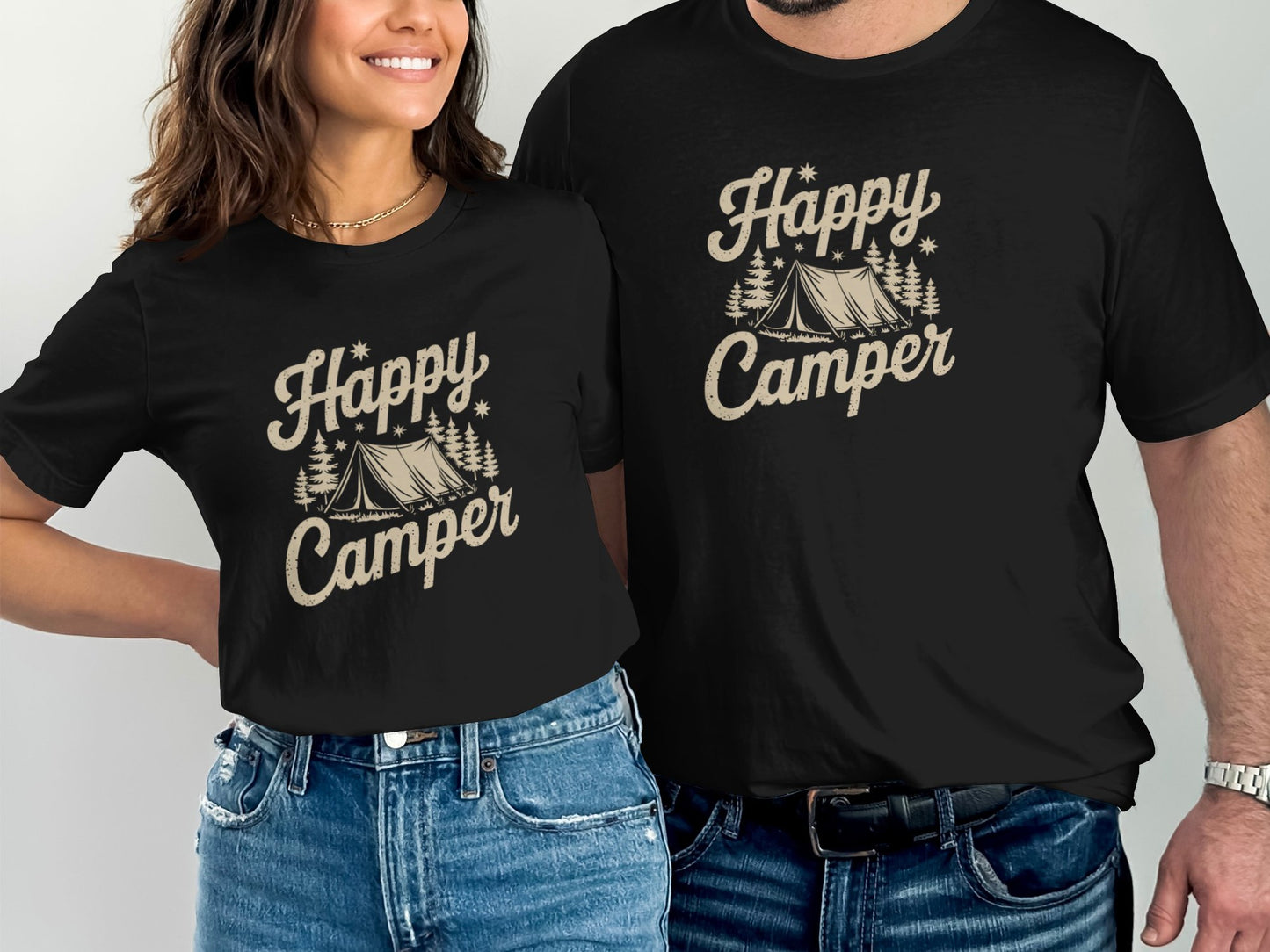 Happy Camper Graphic T-shirt Comfortable and Stylish product type
