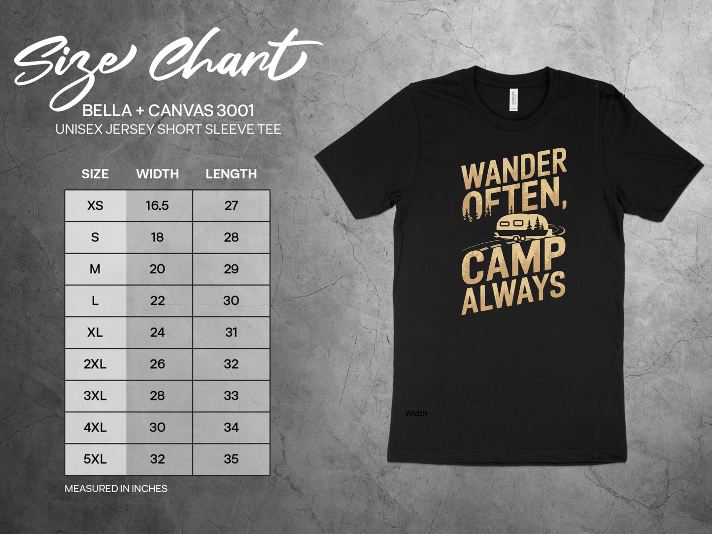 Wander Often Camp Always Unisex Jersey Short Sleeve product