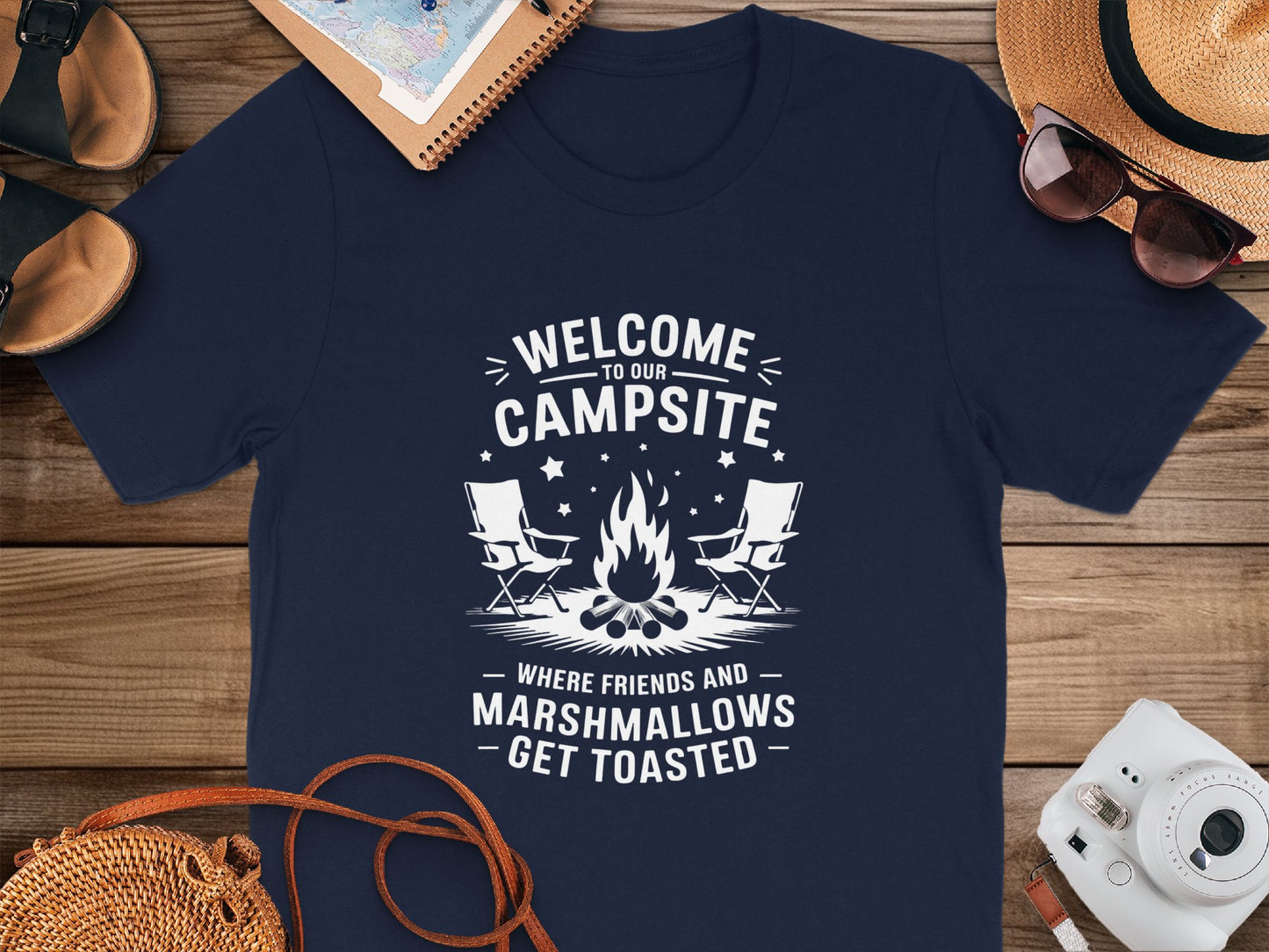 Welcome To Our Campsite Where Friends Get Toasted product type