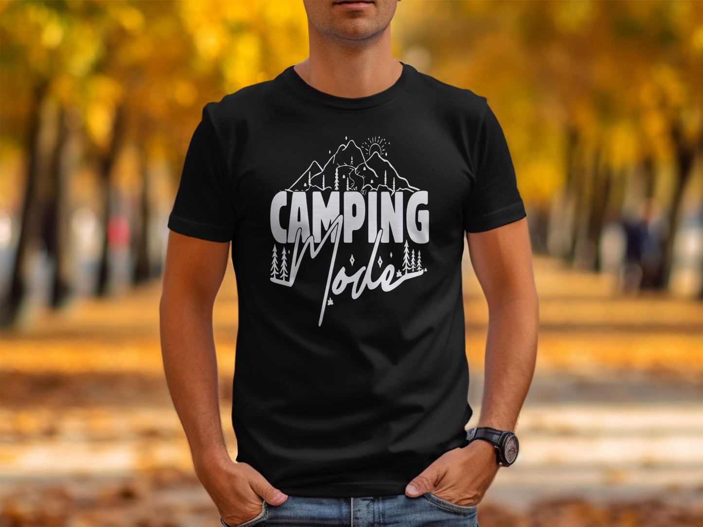 Camping Vibes Graphic Tee Outdoor Adventure product type
