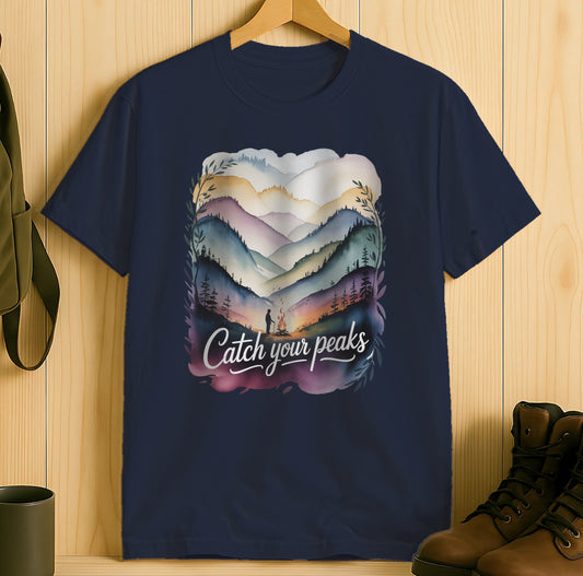 Catch Your Peaks Scenic Graphic Design T-shirt product