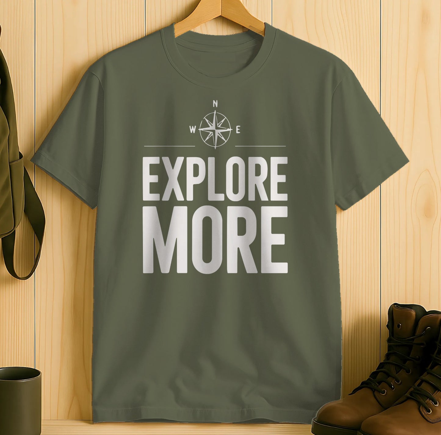 Explore More Compass Graphic Adventure Shirt Product Type