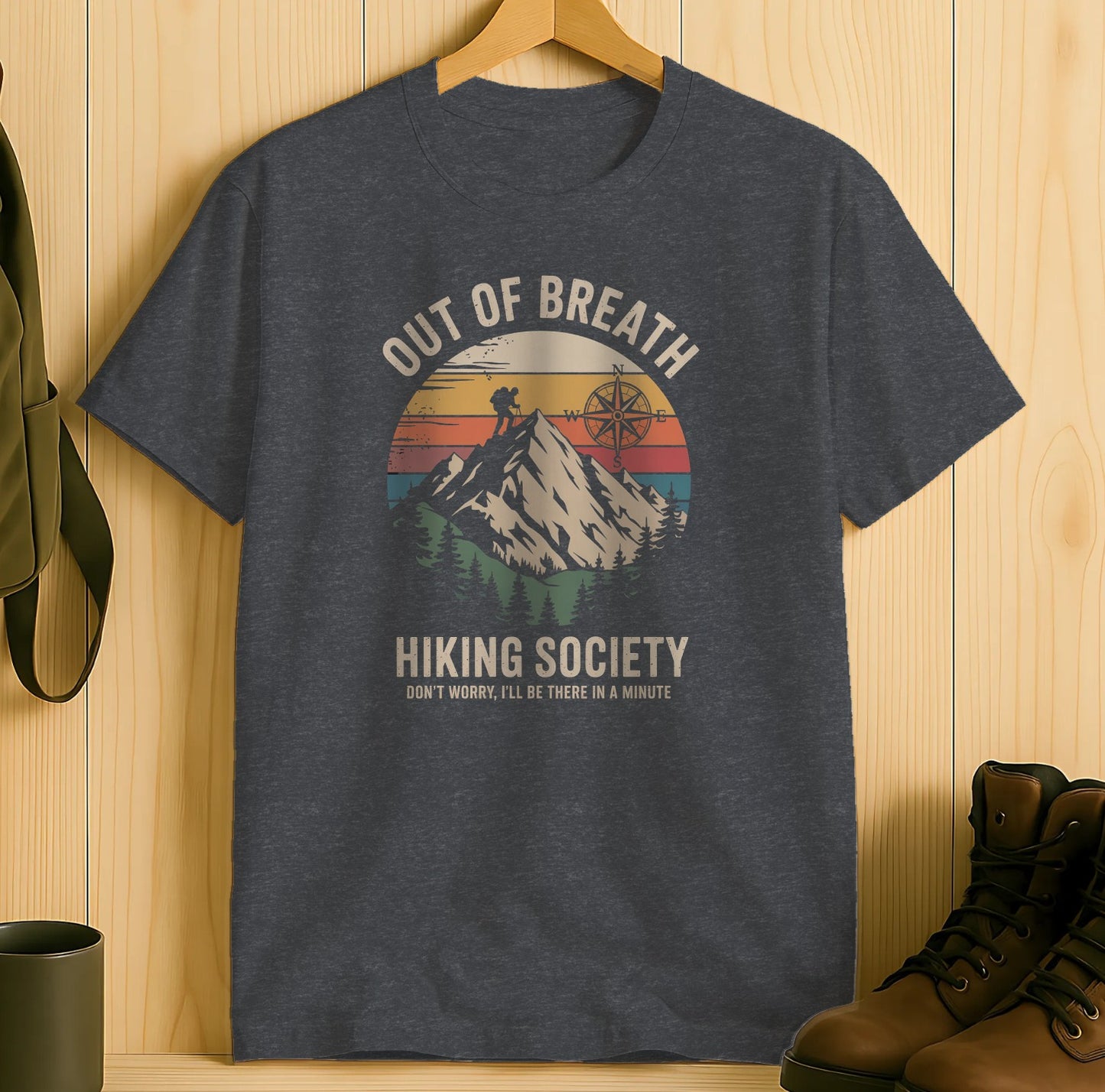Out of Breath Hiking Society Graphic T-shirt product type