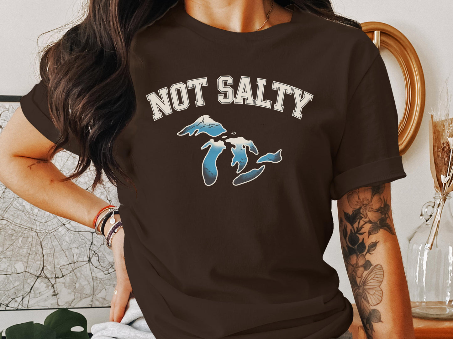 Not Salty Graphic Tee Fashion Statement Product