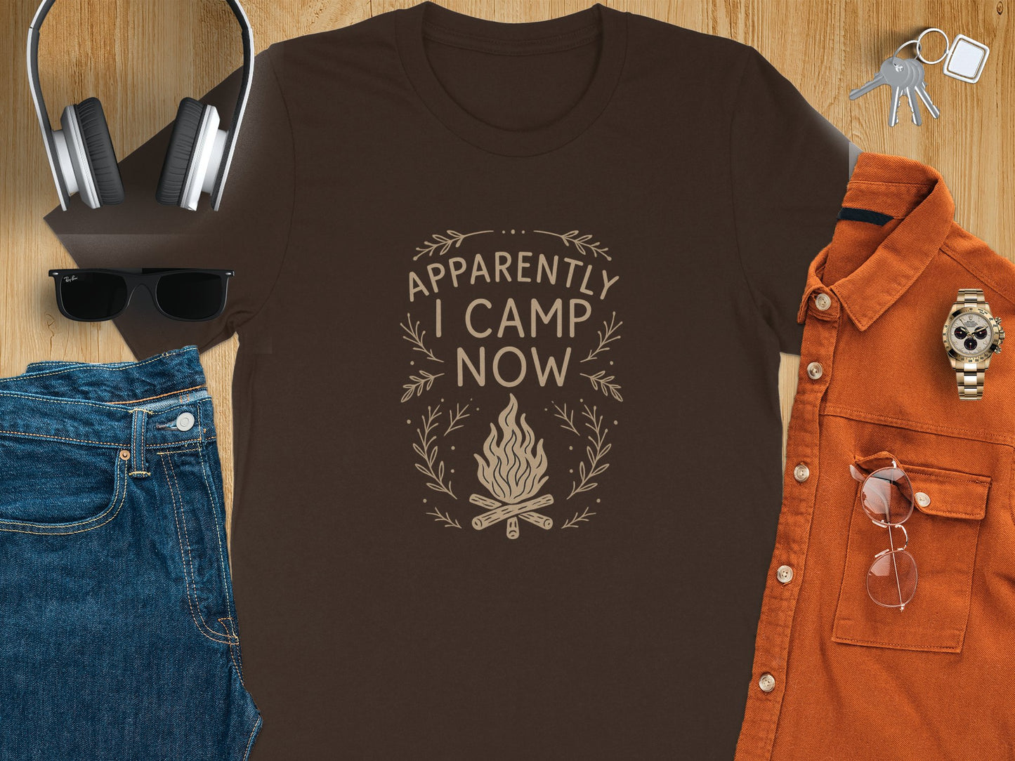 Apparently I Camp Now T-shirt product