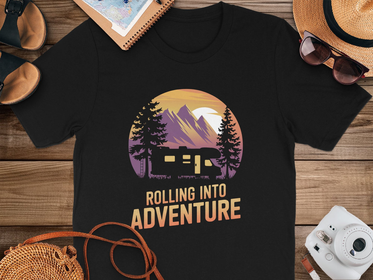 Rolling Into Adventure Scenic Graphic Shirt product