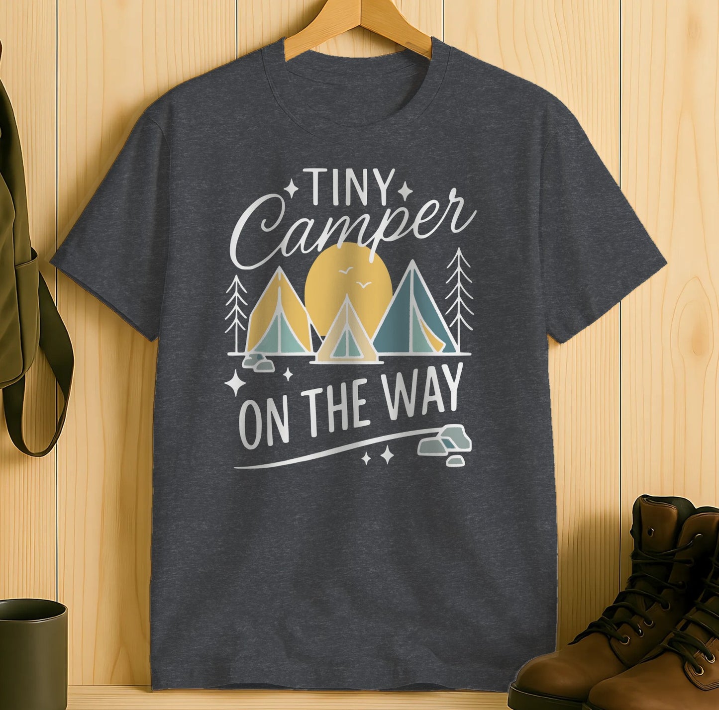 Tiny Camper On The Way Graphic Printed T-Shirt product