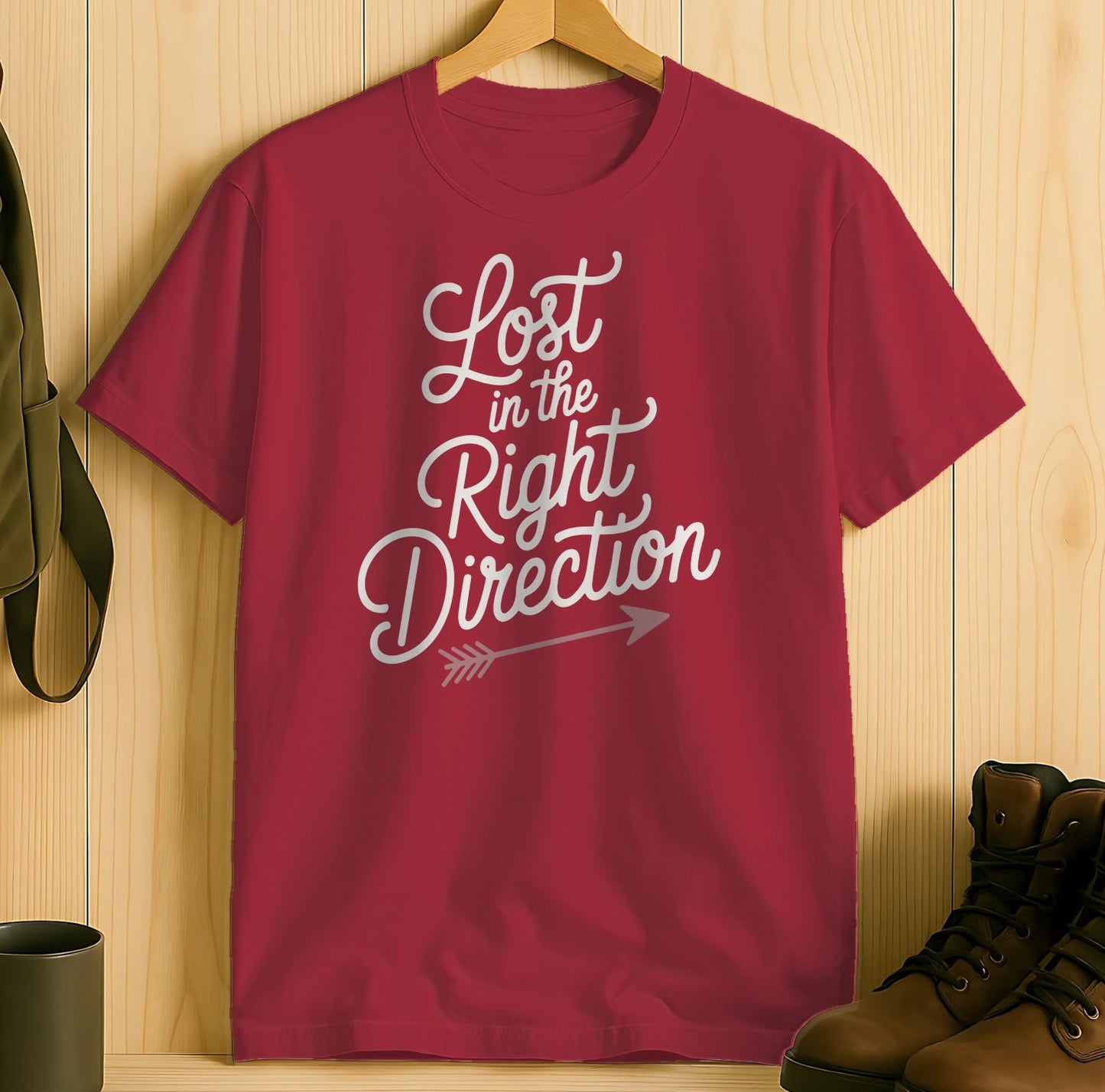 Lost in the Right Direction Statement T-shirt