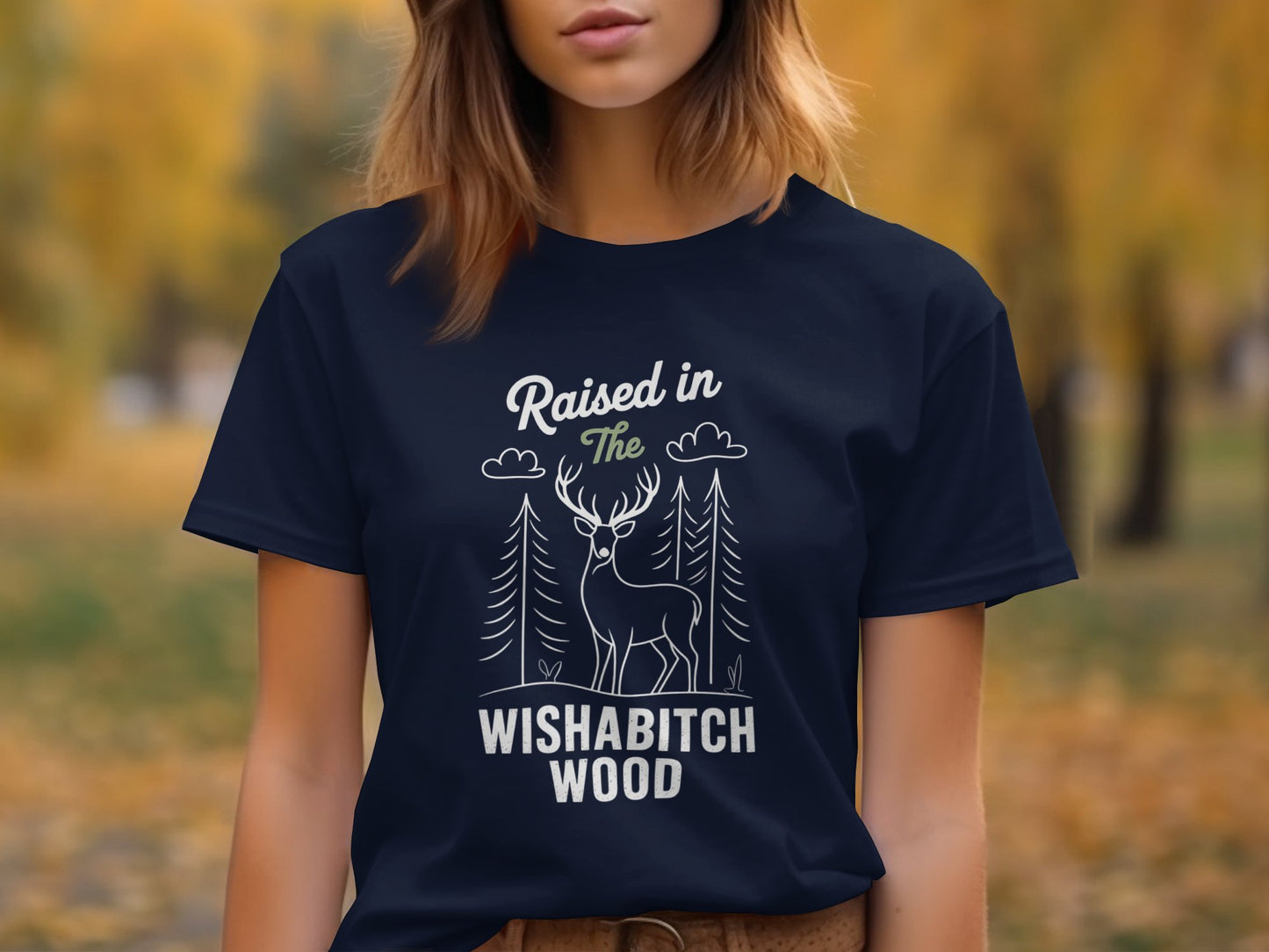Raised in The Wishabitch Wood t-shirt product