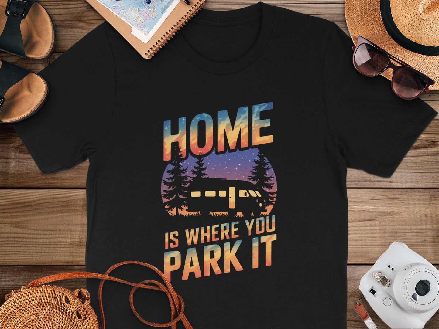 Home Is Where You Park It Graphic T-Shirt product type