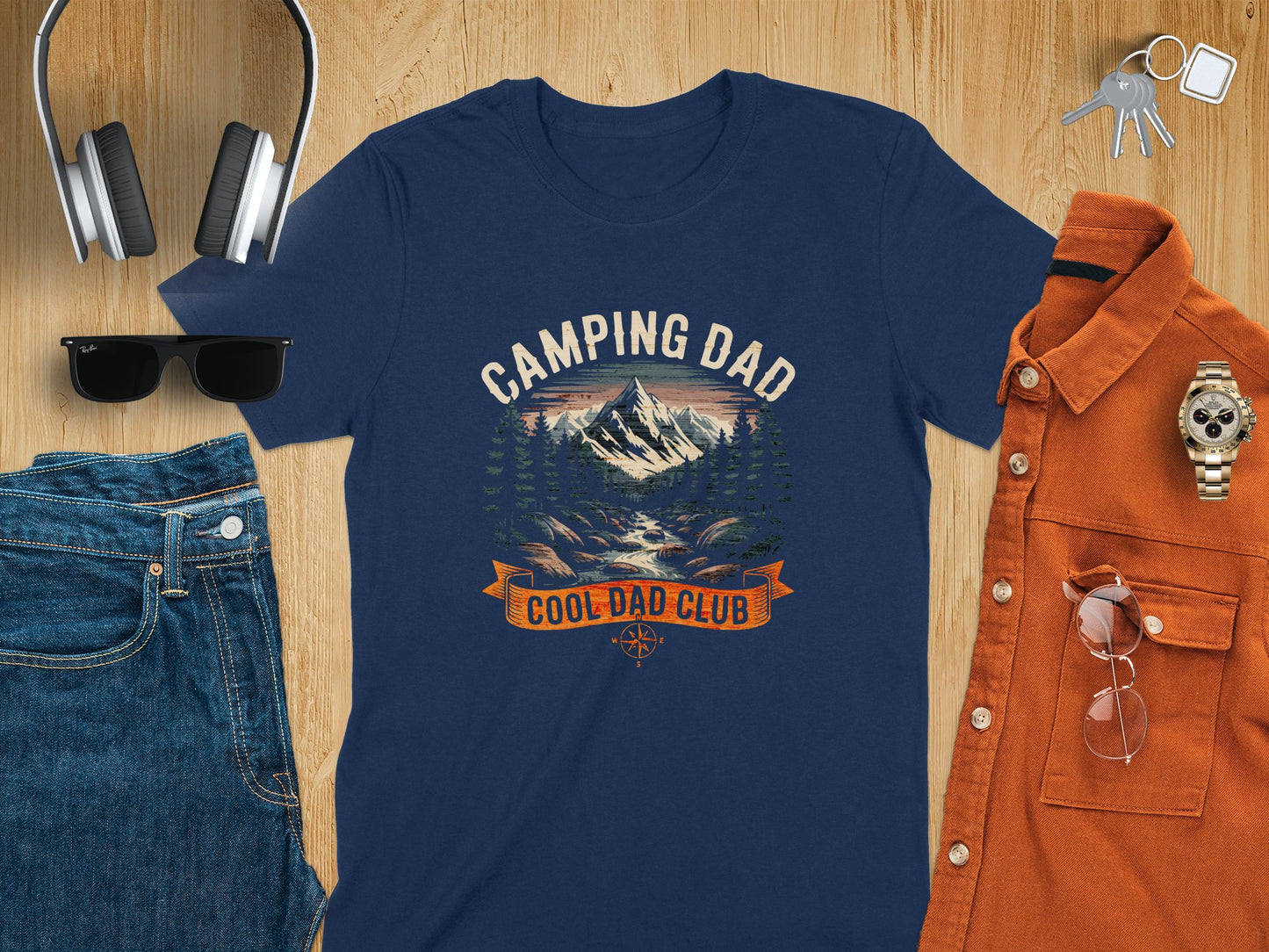 Camping Dad Cool Dad Club Graphic T-Shirt product