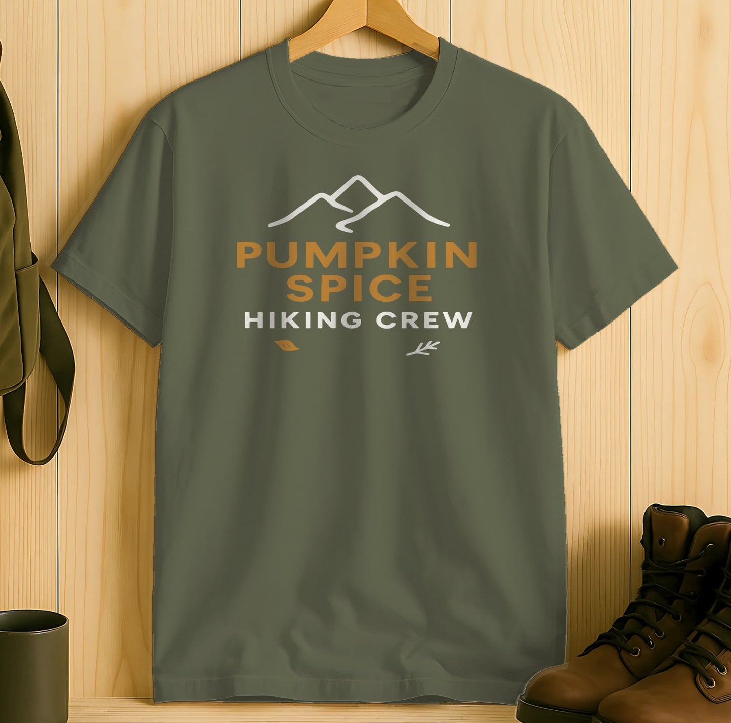Pumpkin Spice Hiking Crew Graphic T-Shirt product type