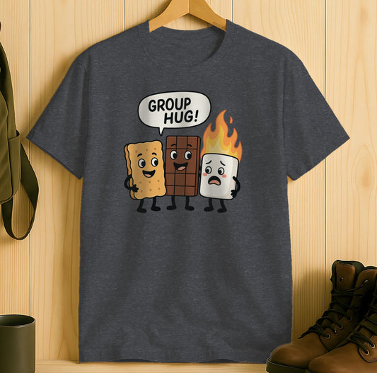 Funny Group Hug Campfire Characters T-Shirt product