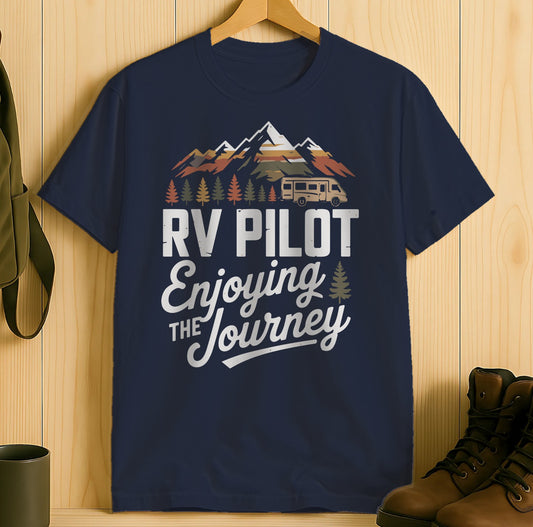 RV Pilot Enjoying The Journey T-shirt product type