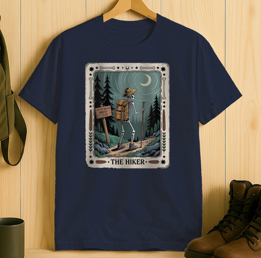 The Hiker Skeleton Enjoying Night Hike T-shirt product type