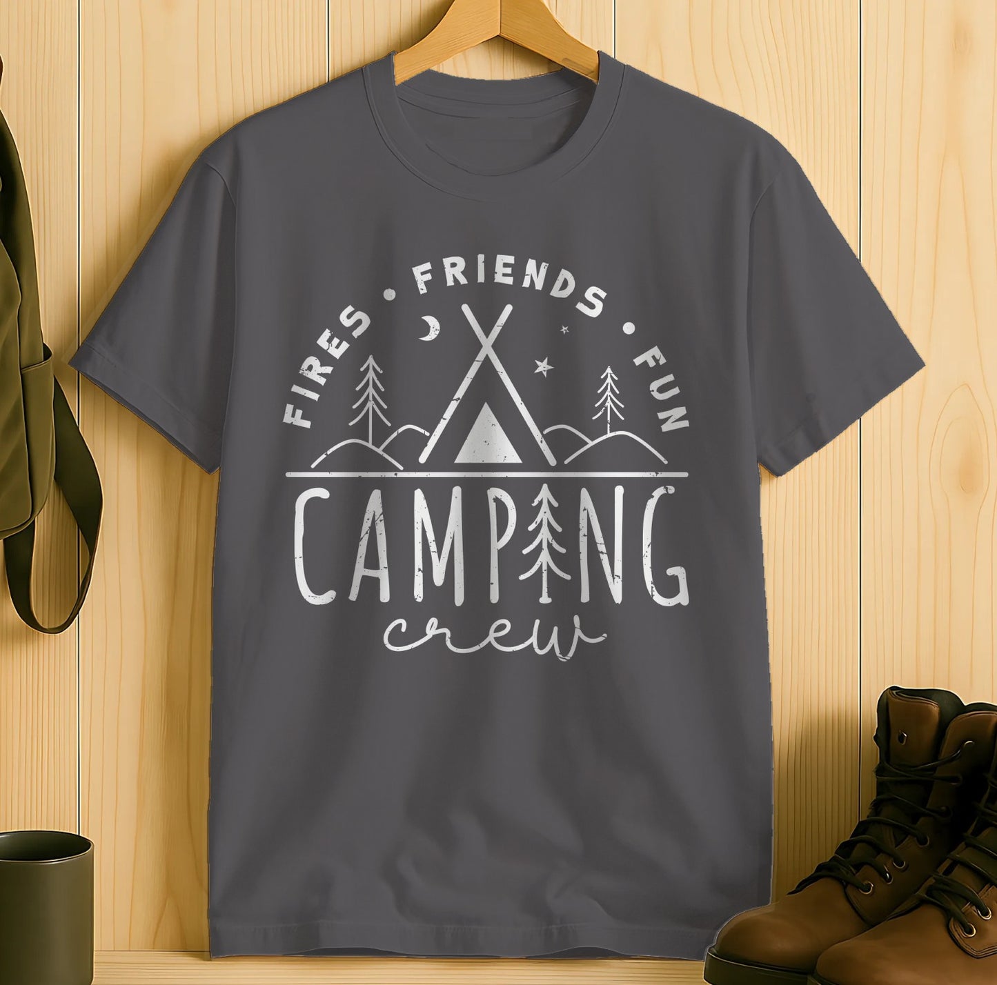 Fires Friends Fun Camping Crew T-Shirt product