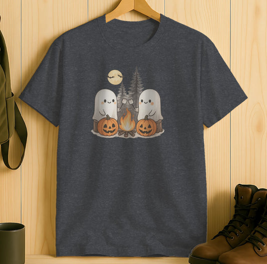 Halloween Ghosts and Pumpkins Graphic T-Shirt product type