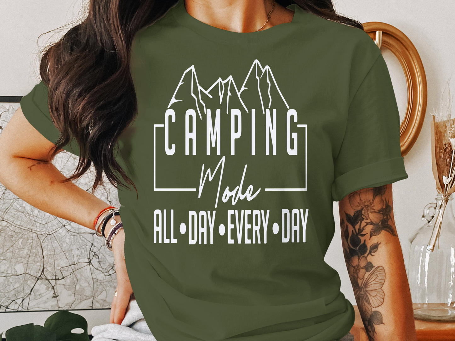 Camping Mode All Day Every Day T-shirt product type