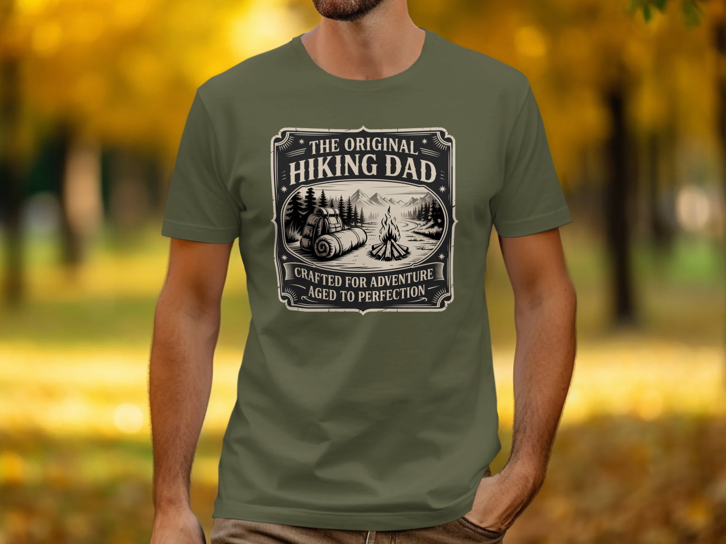 The Original Hiking Dad Crafted for Adventure T-shirt product