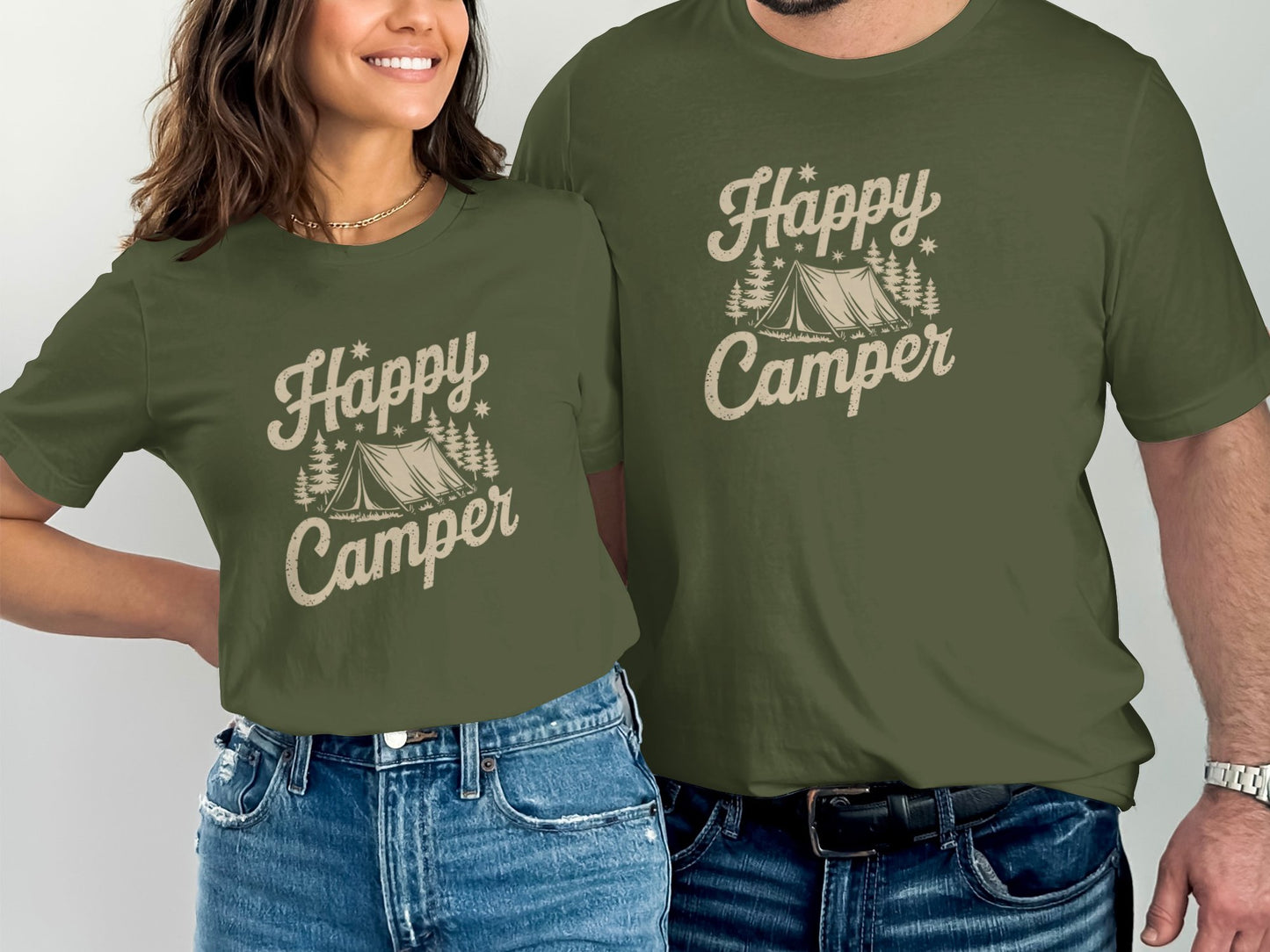 Happy Camper Graphic Tee Outdoor Adventure product type