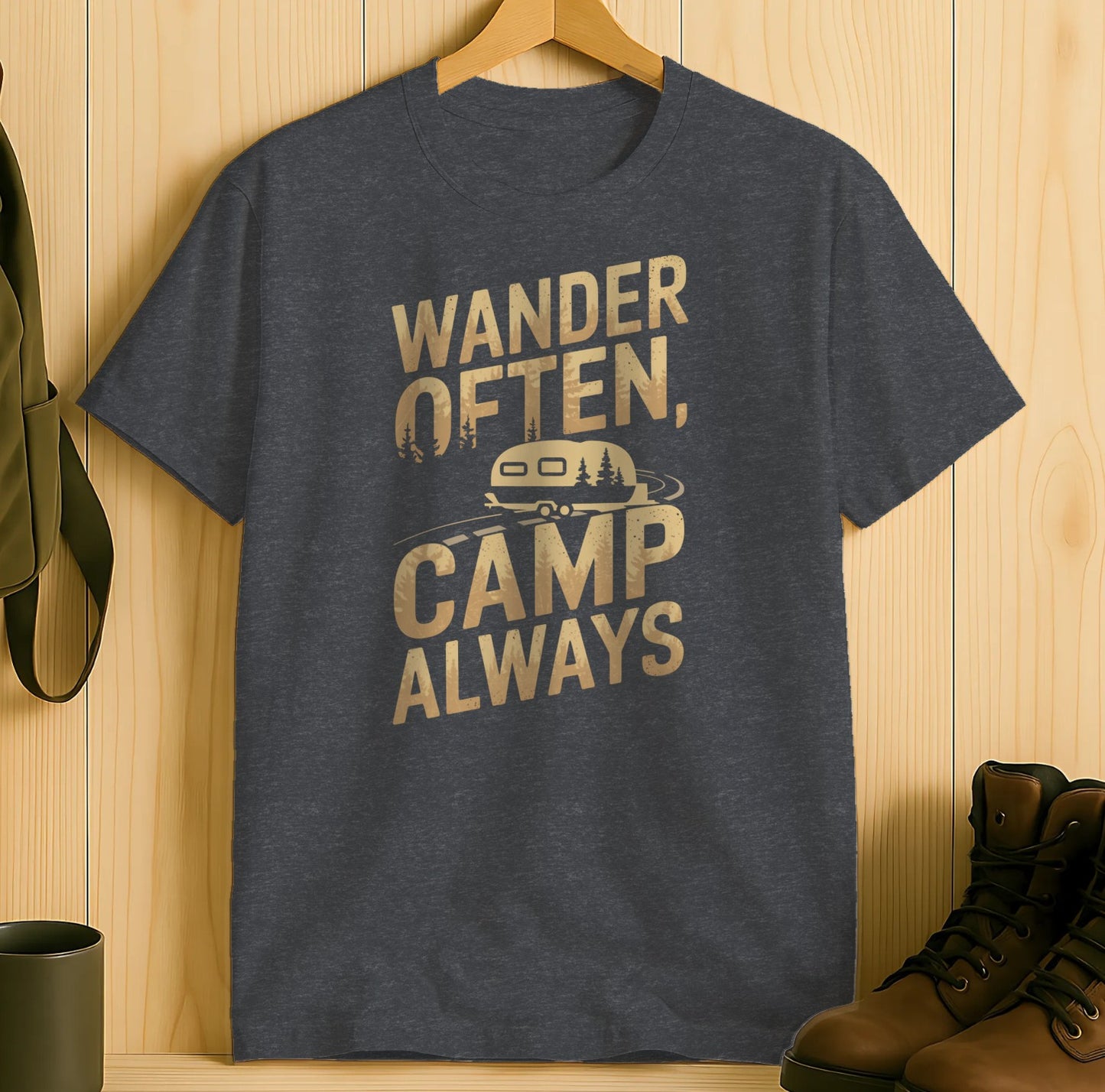 Wander Often Camp Always Adventure T-Shirt product type