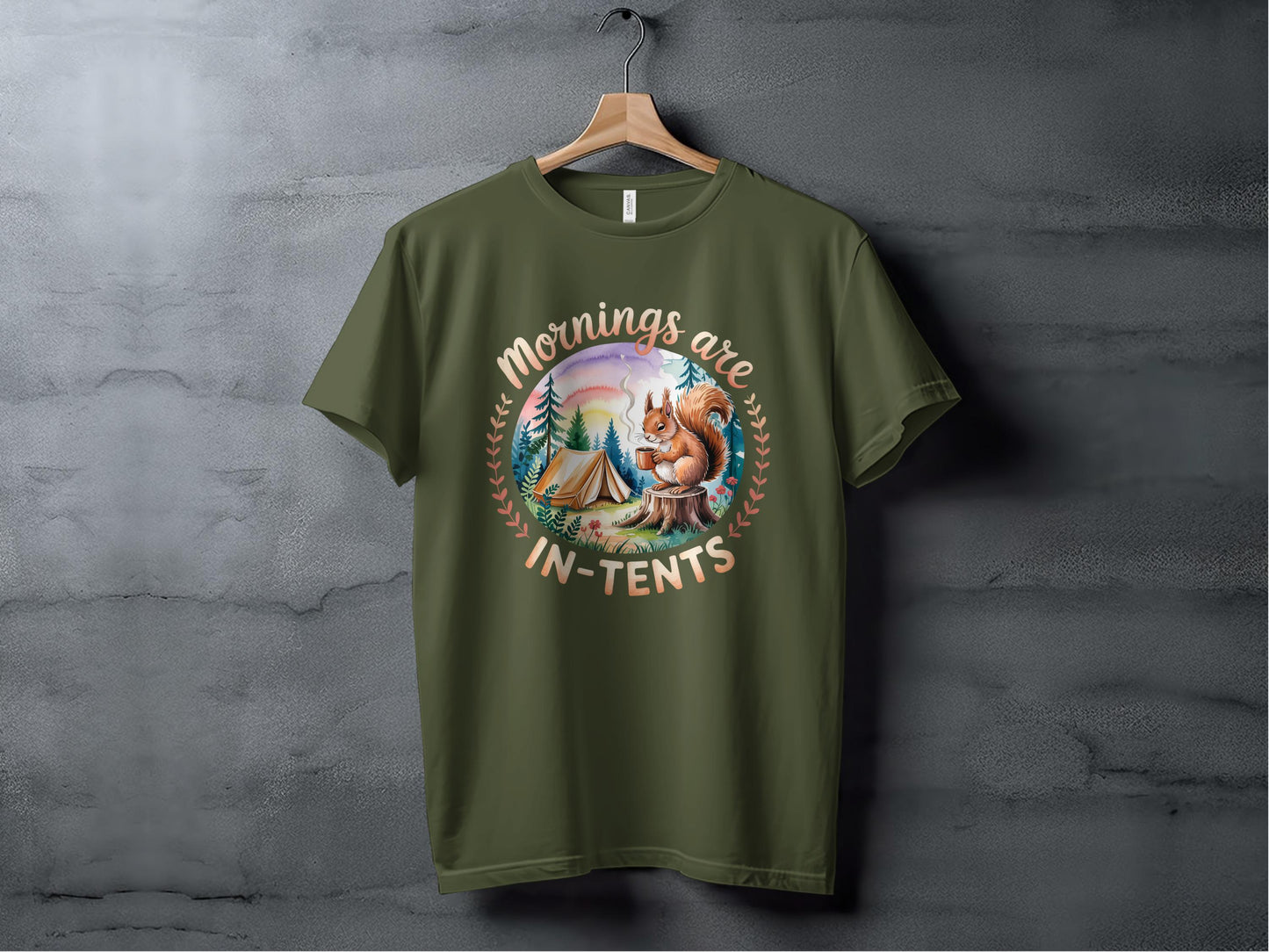 Mornings Are IN-TENTS Camping Themed Shirt product