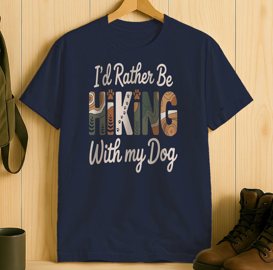 I'd Rather Be Hiking With My Dog T-shirt product type