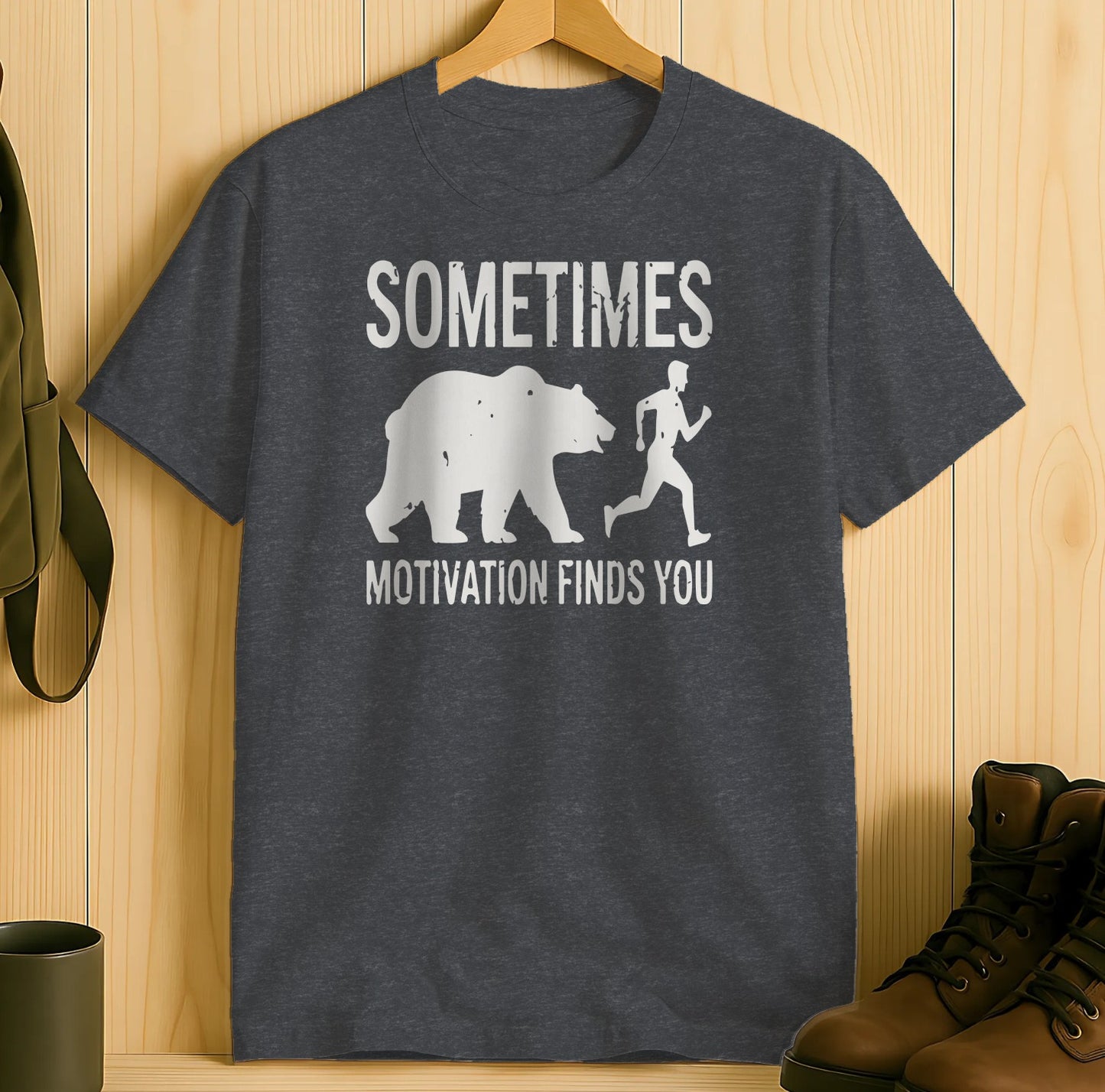 Sometimes Motivation Finds You T-shirt product