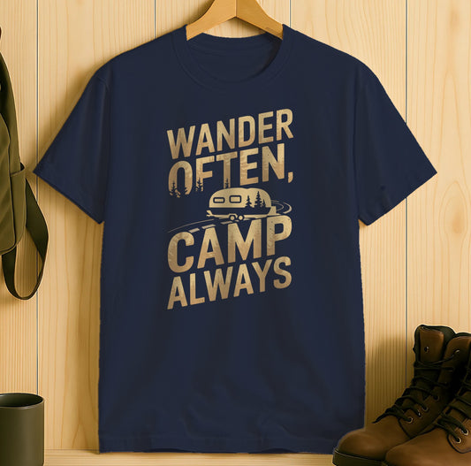 Wander Often Camp Always Camping Graphic T-Shirt product type