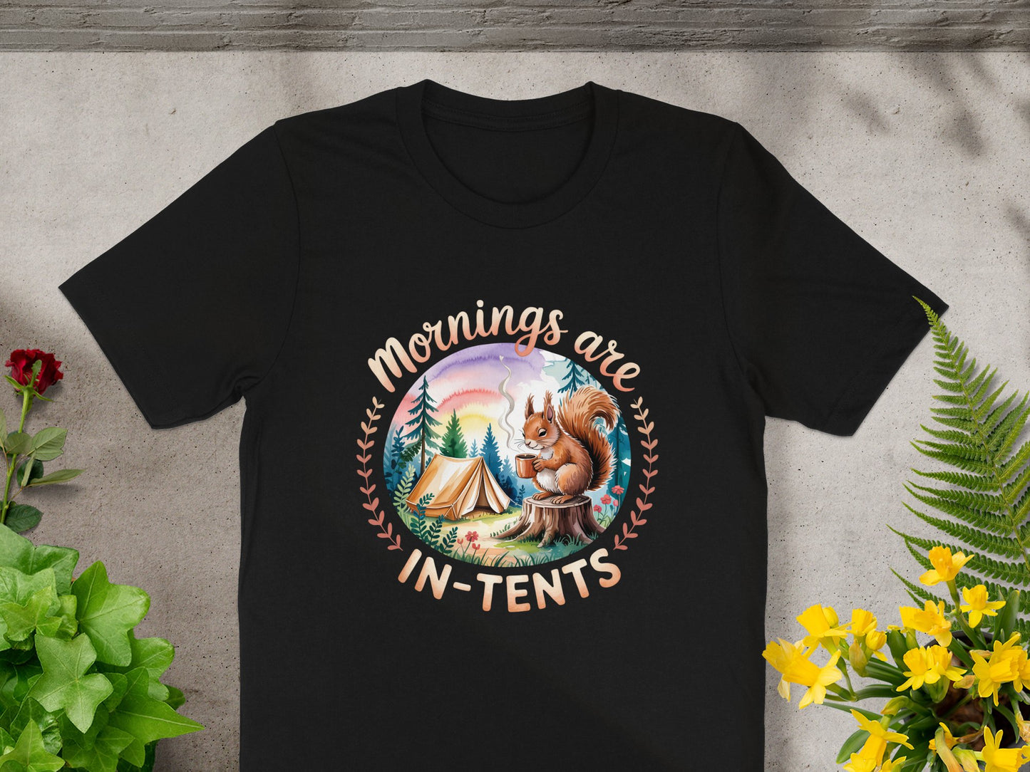 Mornings Are In-Tents Camping Themed Shirt product
